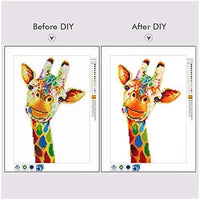 Diamond Dots Bead Art para adultos Colorido Rainstone Diamond Kits Color Jirafa - Arteztik

