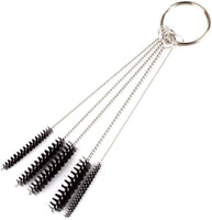 Pixiss Kit de limpieza para aerógrafo, tarro de cristal con soporte, 5 agujas de limpieza, 5 cepillos de limpieza, 1 aguja de lavado, 2 filtros adicionales - Arteztik
