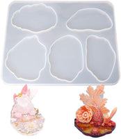 ONGHSD - Moldes de resina epoxi para posavasos grandes para moldes de silicona irregulares para hacer posavasos, cuencos, decoración del hogar - Arteztik
