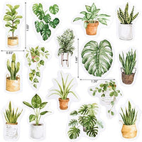 OIIKI - 225 pegatinas para álbumes de recortes con plantas verdes de oxígeno, multicolor - Arteztik
