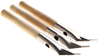 ecoolbuy Pack de 3 acero inoxidable cerámica escultura de arcilla Cera de impresión del batik Cuchillos Pens - Arteztik
