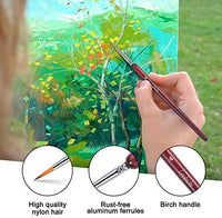 Juego de 5 pinceles de pintura de micro detalles, pinceles de pintura en miniatura para pintura, acrílico, miniatura, para acuarela, aceite - Arteztik
