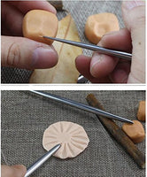 aiber arcilla cerámica modelado Aguja de Acero Inoxidable Herramientas de detalle para escultura, 2 unidades - Arteztik
