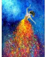 5D DIY Diamond Painting Kits for Adults 30x40cm, Full Square Drill Diamond Crystal Rhinestone Embroidery Cross Stitch Pictures Arts Craft for Home Wall Decor Gift Dancer Girl - Arteztik
