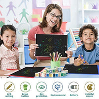 Sunany - Tableta de escritura LCD de 11 pulgadas para niños, juguetes para niños y niñas, tablero de dibujo colorido para niños, tablero de dibujo de doodle electrónico, juguetes educativos y de aprendizaje, regalos para niños de 3 a 12 años (azul) - Arteztik
