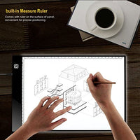 A4 – 0.157 in Portátil LED caja de luz Tracer, ajustable almohadilla de luz para la localización, para DIY 5D Diamond Painting, tabla de copia para artistas dibujo - Arteztik
