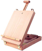 Louise Maelys Caballete de mesa de madera de haya, caballete de arte para pintar lienzos, caballete de mesa para pintores, adultos y niños - Arteztik
