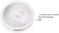 Uxcell - Alambre de cobre para manualidades (calibre 24, 0.020 in de diámetro), color plateado - Arteztik
