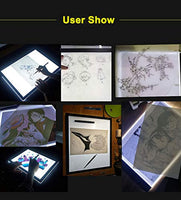 Dibujo LED Tracing Pad, A4 LED caja de luz Tracer Board con brillo ajustable USB Power para artistas, dibujo, dibujo, animación, pintura de diamantes, copia - Arteztik
