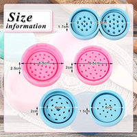 3 pares de molino de especias molinos de resina Molinillo de hierbas Moldes de silicona epoxi Crystal Hierb Mold Trituradora de especias Artesanías Hacer herramientas para DIY resina vela cera jabón manualidades fabricación de suministros, azul y rosa - Arteztik
