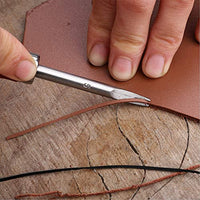 DaveandAthena 5 unidades de biselador de cuero y cuchillo de corte de piel, mango de madera, herramienta de corte biselado para bordes biselados, herramienta de corte de cuero para bricolaje (0.059 in, 0.047 in, 0.039 in, 0.031 in) - Arteztik
