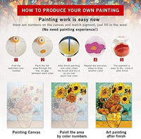 Kit de pintura por números para niños y adultos principiantes, 16.0 x 20.0 in, pintura al óleo con pinceles de acrílico - Arteztik
