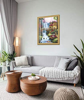Kit de pintura de diamante 5D con perforación completa, paisaje campestre, pintura de bordado con diamantes de imitación, arte para decoración de pared del hogar, 12 x 16 pulgadas - Arteztik
