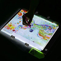 Caja tiralíneas portátil, muy fina, luz led, cable de alimentación USB, brillo ajustable, caja para artistas, de dibujo, bocetos, diseño de animaciones, visor de rayos - Arteztik
