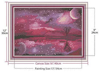 Kit de pintura de diamante 5D con perforación completa, pintura de bordado con diamantes de imitación para paisaje, arte para decoración de pared del hogar, 12 x 16 pulgadas (paisaje 3) - Arteztik
