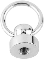 HEEPDD - 10 remaches de piel para manualidades, tornillos de metal de 0.354 in con hebilla de anillo de tirador, aros de latón, perno de montaje de clavos para monedero, cartera, bolso, funda de teléfono, decoración - Arteztik

