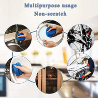 3 paquetes de esponja aplicadora de pintura, 3 pulgadas, multifuncional, forma redonda de doble cara para encerar y limpiar el coche de arte y manualidades de cerámica (azul) - Arteztik
