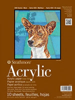 'Strathmore str-430 – 12 10 Hoja 400 Series acrílico papel Pad, 12 por 18" - Arteztik
