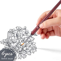 Juego de 5 pinceles de pintura de micro detalles, pinceles de pintura en miniatura para pintura, acrílico, miniatura, para acuarela, aceite - Arteztik
