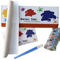 bricolaje pintura al óleo, pintura por número Kit- escuchar Nieve 16*20 inch. - Arteztik
