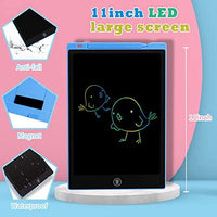TEKFUN Girls Gifts Toys for 2-6 Year Old Girls, LCD Writing Tablet Toddler Doodle Board, 11inch Colorful Drawing Tablet Writing Pad, Educational and Learning Toy Birthday Gift (Pink) - Arteztik
