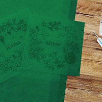 50 hojas de papel de transferencia de carbono con 5 lápices para repujado, papel de copia de carbono para lienzo, papel, madera, bricolaje, carpintería, pintura a mano (8.3 x 11.8 in) - Arteztik
