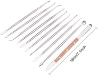 WANDIC - Herramientas para cuchillos de cera, 10 piezas, doble punta, para tallar cera, esculpir, detallar, cortar cerveza - Arteztik
