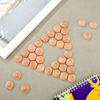 50 bolas de madera sin terminar dividir bolas de madera medias artesanías bolas naturales de madera para manualidades hemisferio para pintar DIY Navidad ornamento DIY proyectos (0.984 in) - Arteztik
