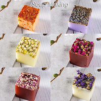 Flores secas, paquete de 12 hierbas de flores secas naturales para baño, bomba, jabón, resina, fabricación de velas, incluye pétalos de rosa, palisandros, lavanda, flores de jazmín, lirio, rodaja de limón y más - Arteztik
