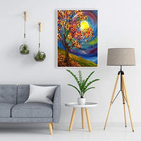 Kit de pintura de diamante 5D para adultos y niños, broca completa, redonda, con diamantes de imitación, arte abstracto, pintura al óleo, perfecto para decoración de la pared del hogar, regalo (12 x 16 pulgadas) - Arteztik
