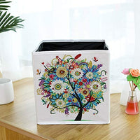 5D DIY Diamond Painting Caja de almacenamiento plegable, Mosaico Hacer Taladro Forma Especial Diamante Kit de Pintura para Bolsas, Bordado Diamante Artes Artesanía Decoración del Hogar (H) - Arteztik
