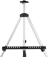 Aluminio plegable caballete artista Campo Display presentación Exposición Picture Holder ajustable 63" trípode ligero con bolsa de transporte para mesa de pie para exteriores dibujo pintura dibujo - Arteztik
