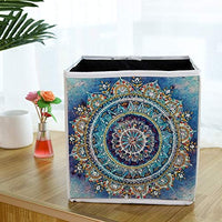 5D DIY Diamond Painting Caja de almacenamiento plegable, Mosaico Hacer Taladro Forma Especial Diamante Kit de Pintura para Bolsas, Bordado Diamante Artes Artesanía Decoración del Hogar (H) - Arteztik
