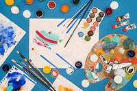 Anezus Juego de pinceles de pintura acrílica, 100 unidades, pinceles de acuarela pequeños, pinceles de nailon, pinceles para artistas de cabello para acuarela de aceite acrílico, pintura de uñas, arte de uñas, detalles en miniatura - Arteztik

