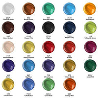 Juego de pintura acrílica para pintar, 24 colores acrílicos vibrantes de 0.7 fl oz para lienzo, madera, tela, cuero, cartón, papel y manualidades - Arteztik
