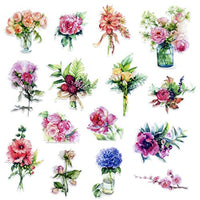 Ramo de flores de acuarela DIY planificador pegatinas calcomanías, suministros decorativos para adornos, arte adhesivo regalo para diario, diario, cuaderno, cartas, calendario, tarjeta y sobre. - Arteztik
