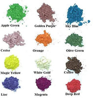 Mica Pigmento Polvo para Jabón Cosméticos Resina Colorante Colorante Nail Art - 24 colors0.18 oz - Arteztik
