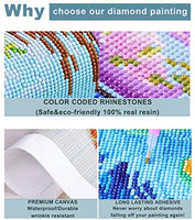 Kit completo de pintura de diamante para adultos y niños, con diamantes redondos para decoración de pared del hogar (13.8 x 17.7 in) - Arteztik
