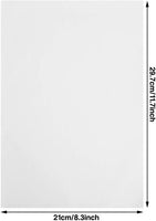Papel de transferencia de carbono blanco de 11.7 x 8.3 pulgadas, papel de calco, grafito de carbono, papel de copia con lápiz de relieve, lápiz capacitivo de punteado, herramientas para tela, papel de madera (210 piezas) - Arteztik
