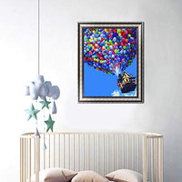 Diamond Painting Kits for Kids, 5D Full Drill Round Crystal Rhinestone Diamond Cross Stitch Art hot air Balloon Diamond Painting Perfect for Home Wall Deco (Diamond Dotz 12x16inch) - Arteztik
