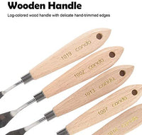 CONDA herramientas de pintura para cuchillos de paleta, mango de madera para cuchillos de metal - Arteztik
