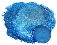 Pigmento en polvo de mica "Angel Blue" (1.76 oz o 50 gr) multiusos para manualidades y manualidades, aditivo | carpintería, epoxi, resina, bombas de baño naturales, pintura, jabón, esmalte de uñas, bálsamo de labios - Arteztik
