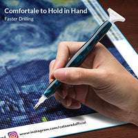 Bolígrafo de resina pintado a mano con diamantes, bordado de diamantes 5D bricolaje, hecho a mano, bolígrafo perforador de diamantes de fantasía, herramienta para coser y arte de uñas - Arteztik
