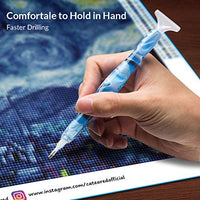 Bolígrafo de resina pintado a mano con diamantes, bordado de diamantes 5D bricolaje, hecho a mano, bolígrafo perforador de diamantes de fantasía, herramienta para coser y arte de uñas - Arteztik
