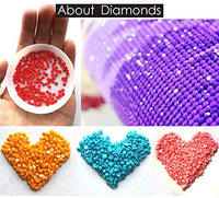 Witfox - Kit de pintura de diamantes 5D para bricolaje con números y lirios de agua, 15.7 x 11.8 in - Arteztik
