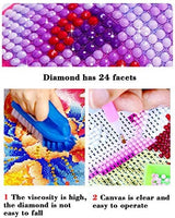 Halloween Decorations DIY 5D Diamond Painting by Number Kits Full Drill Rhinestone Pictures Painting Arts Craft for Home Wall Decor (12” x 10”,Halloween Pumpkin) - Arteztik
