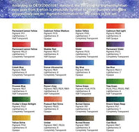 Colores Paul Rubens Artist Grado Acuarela Pasteles Sólidos de Viaje Bolsillo Set Gouache Pintura con Caja de Metal - Arteztik
