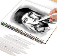WOWOSS - 21 piezas de accesorios para dibujo, 16 piezas de mezcla, 2 sacapuntas de papel de lija, 1 herramienta de extensión de lápiz, 2 gomas de borrar y 1 bolsa de PVC para dibujo de estudiante - Arteztik
