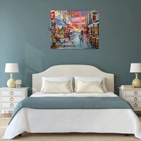 Kit de pintura por números para adultos, diseño de cuadros gigantes para manualidades, acrílico, pintura al óleo para adultos principiantes, en lienzo, 16.0 x 20.0 in, Paris Street - Arteztik
