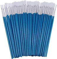 Paquete de 60 brochas redondas puntiagudas, cepillo de dibujo de rosca, pincel de dibujo hecho a mano, pincel de pintura de detalles para acrílico, aceite y acuarela (S(# 0)) - Arteztik
